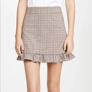 Cupcake and Cashmere Womens Plaid Mini Skirt Sz 6